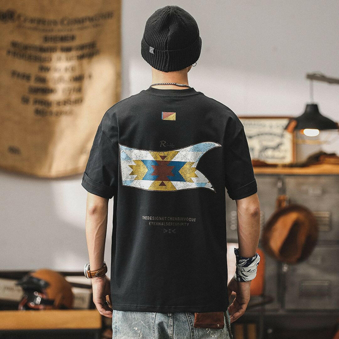 Short-sleeved T-shirt Men's A0892
