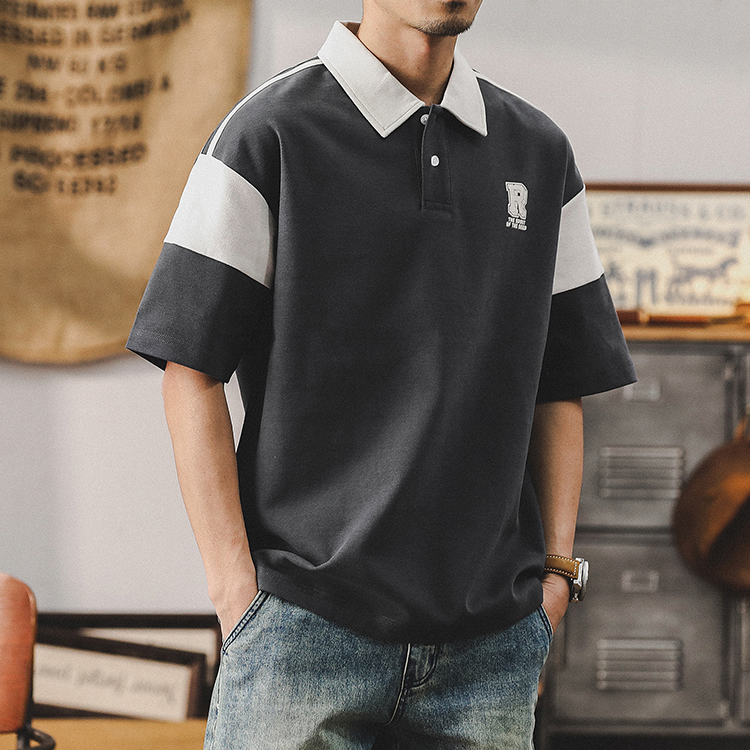 Double-sided Casual Polo Shirt A0995