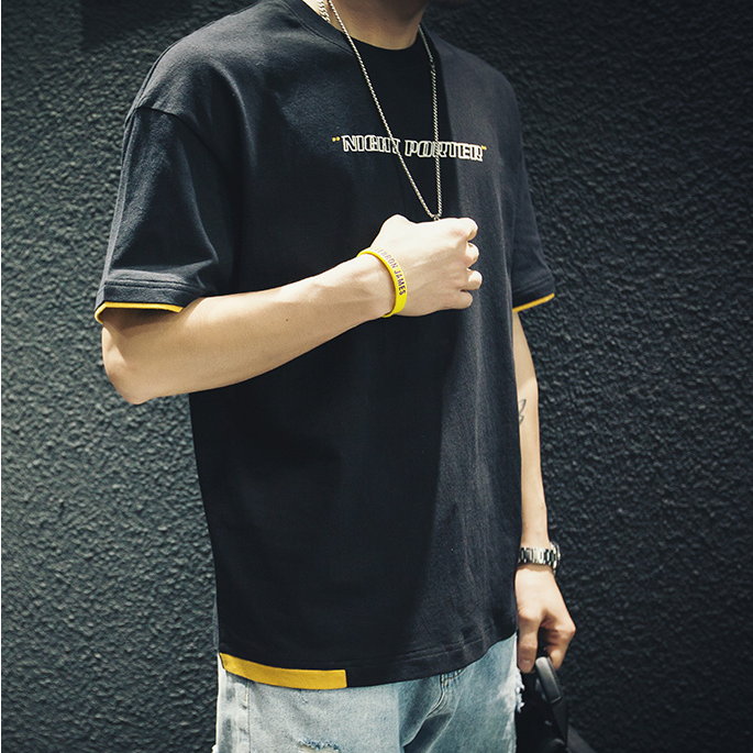 Fake Two-piece Half-sleeved T-shirt A0139