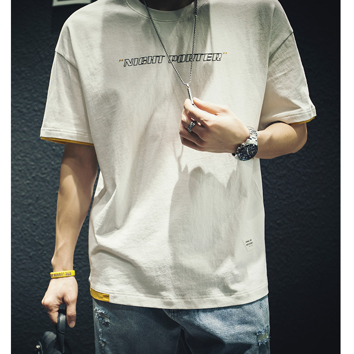 Fake Two-piece Half-sleeved T-shirt A0139