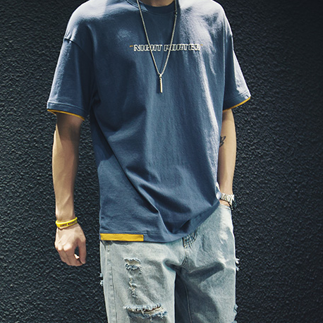 Fake Two-piece Half-sleeved T-shirt A0139