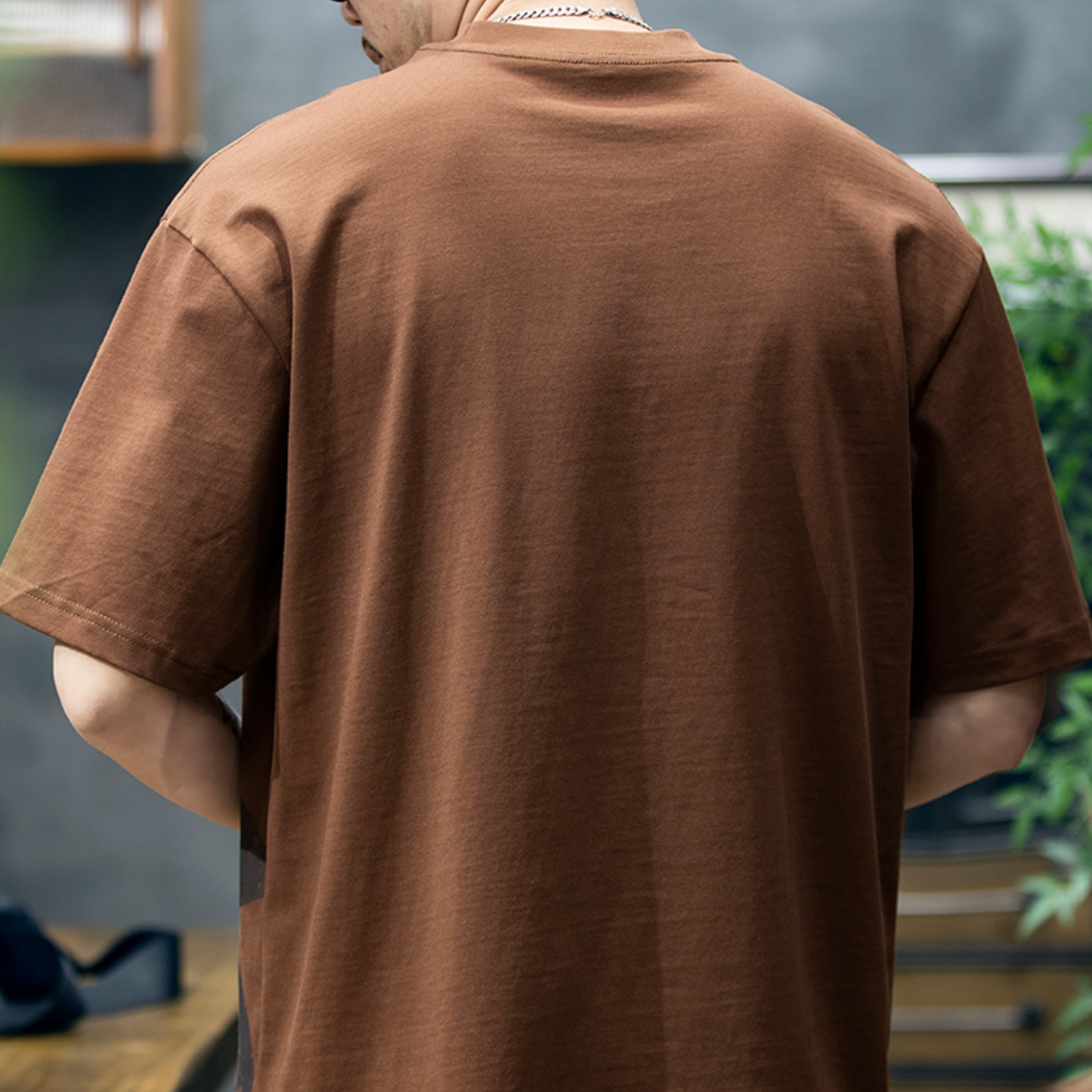 Printed Half-sleeved T-shirt Men's A0891