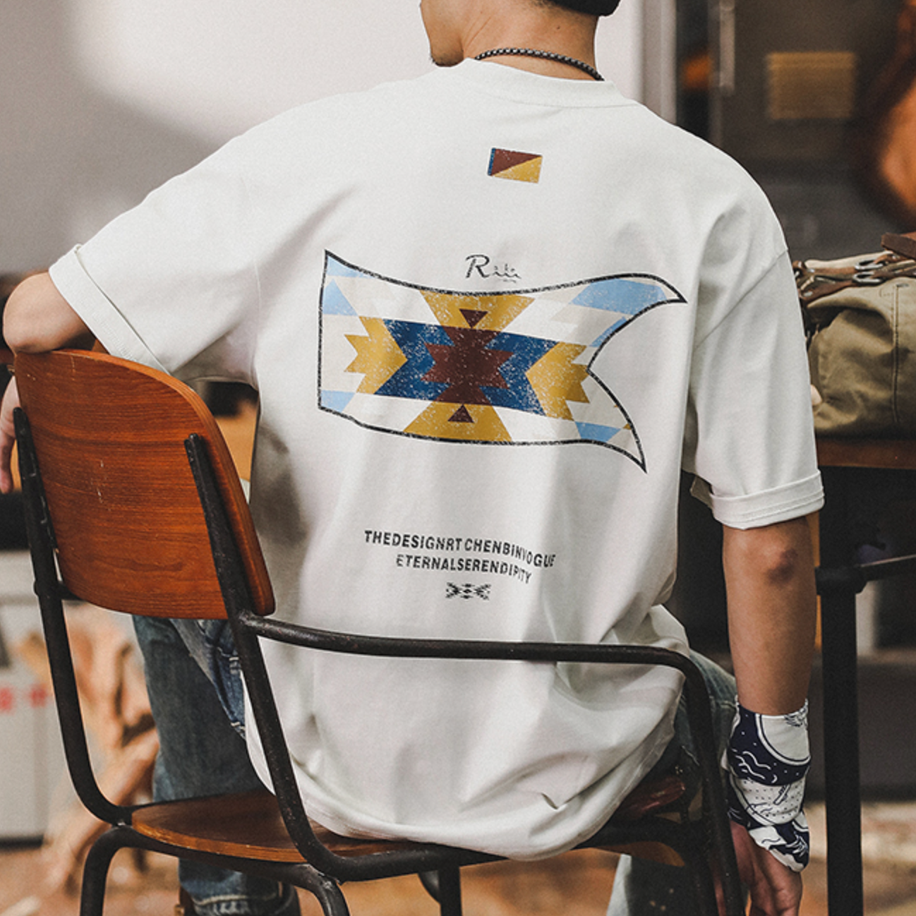 Short-sleeved T-shirt Men's A0892
