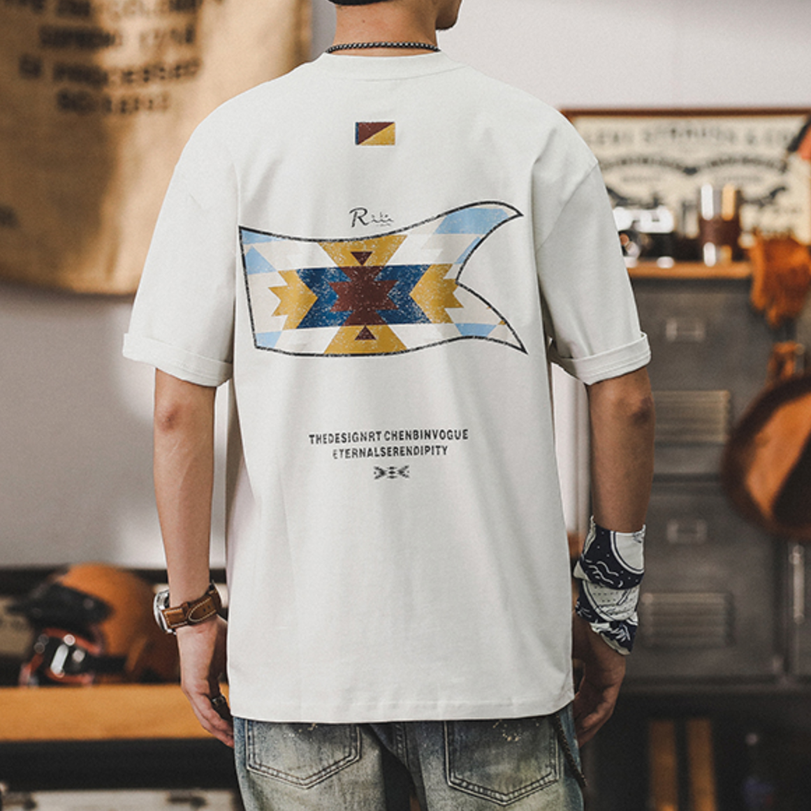 Short-sleeved T-shirt Men's A0892