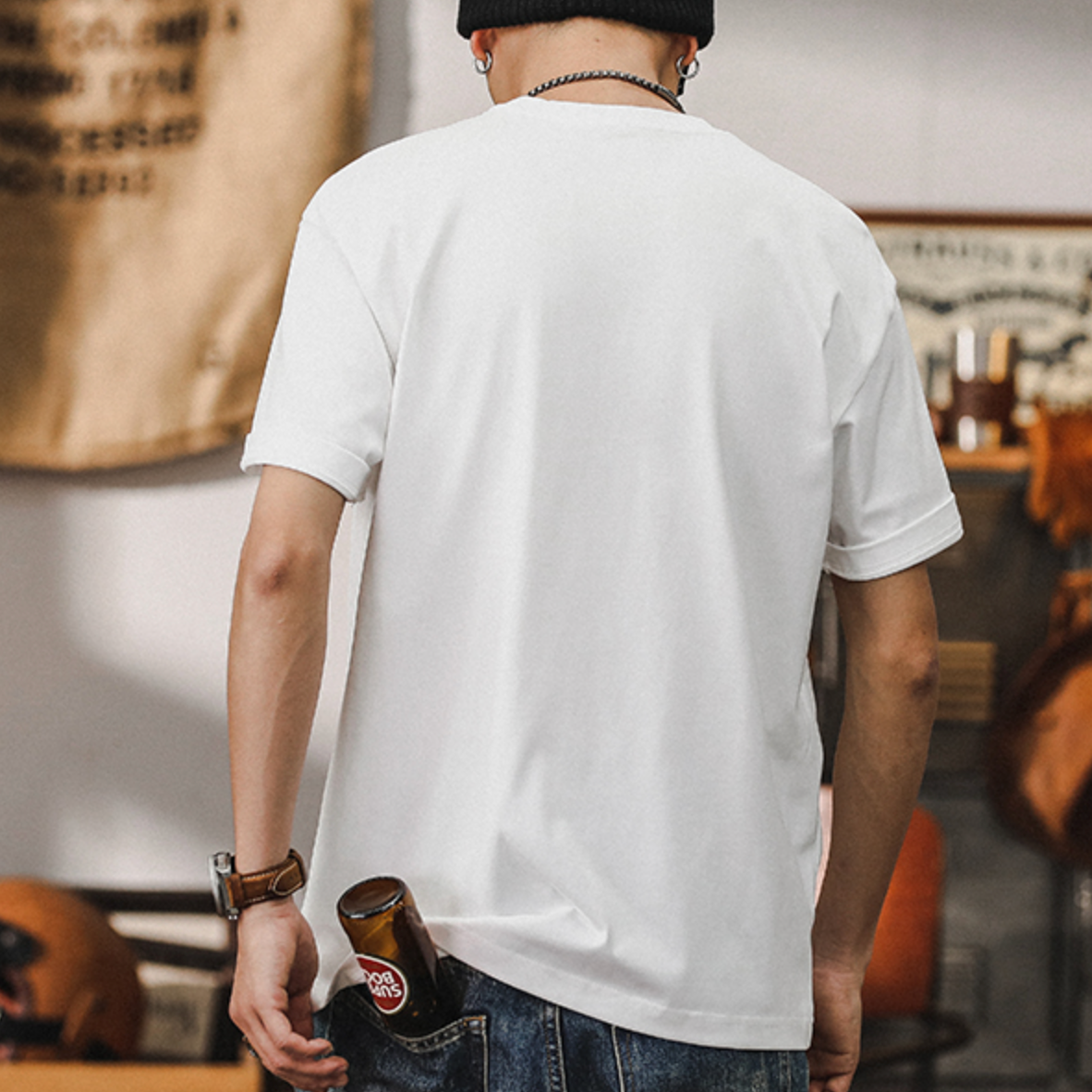 T-shirt Men's Short-sleeved A0895