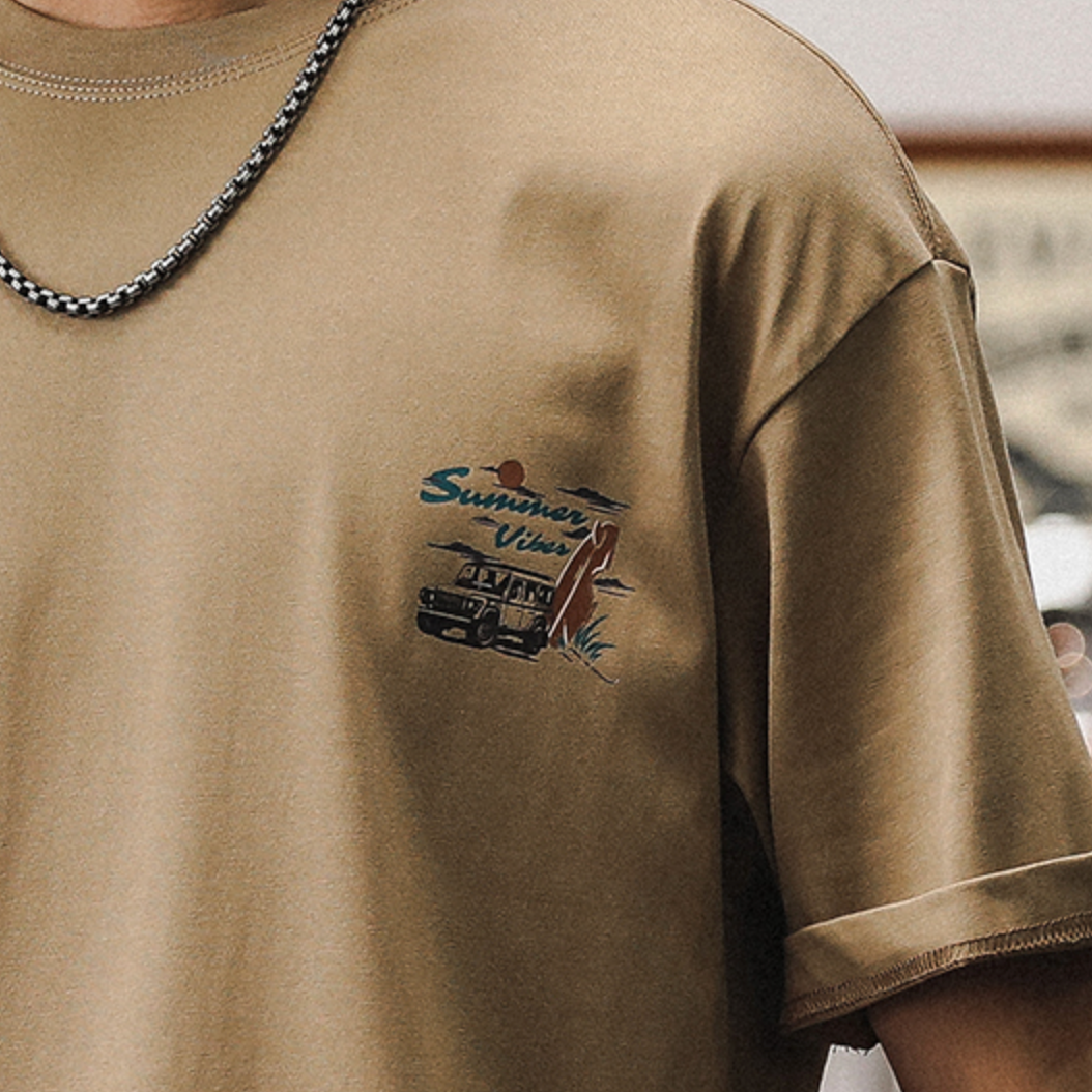 T-shirt Men's Short-sleeved A0895