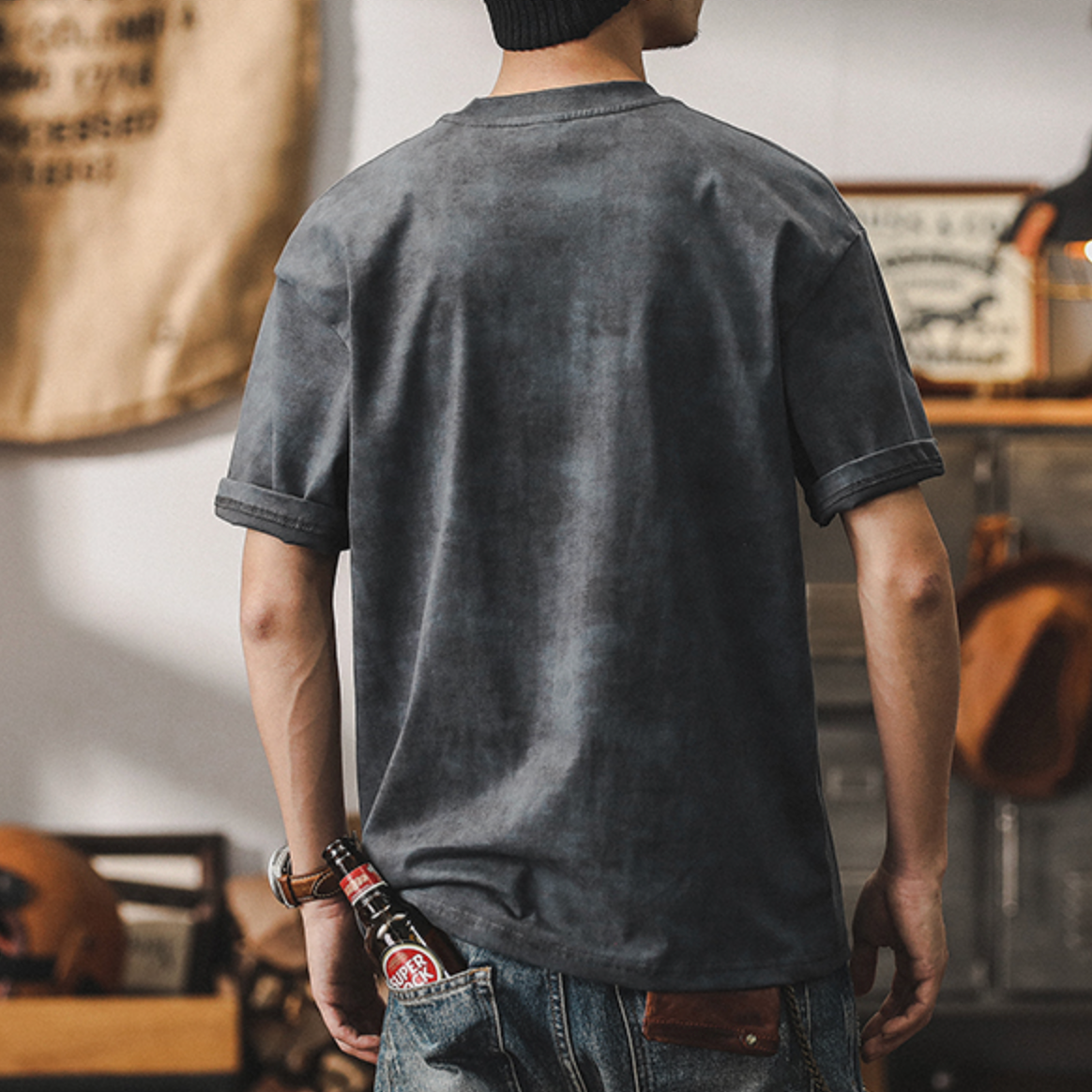 Men's Casual Short-sleeved T-shirt A0900