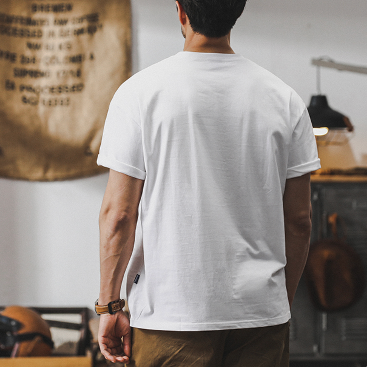 American Retro Short-sleeved Men's A0907