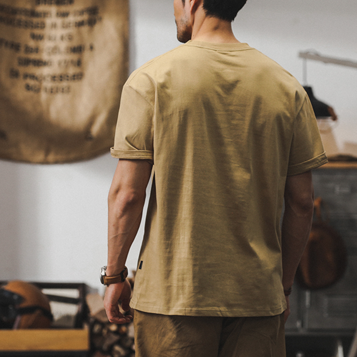 American Retro Short-sleeved Men's A0907