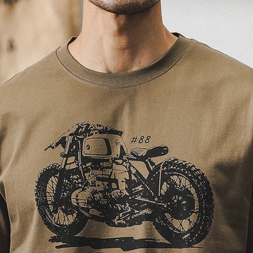 American Retro Short-sleeved Men's A0907