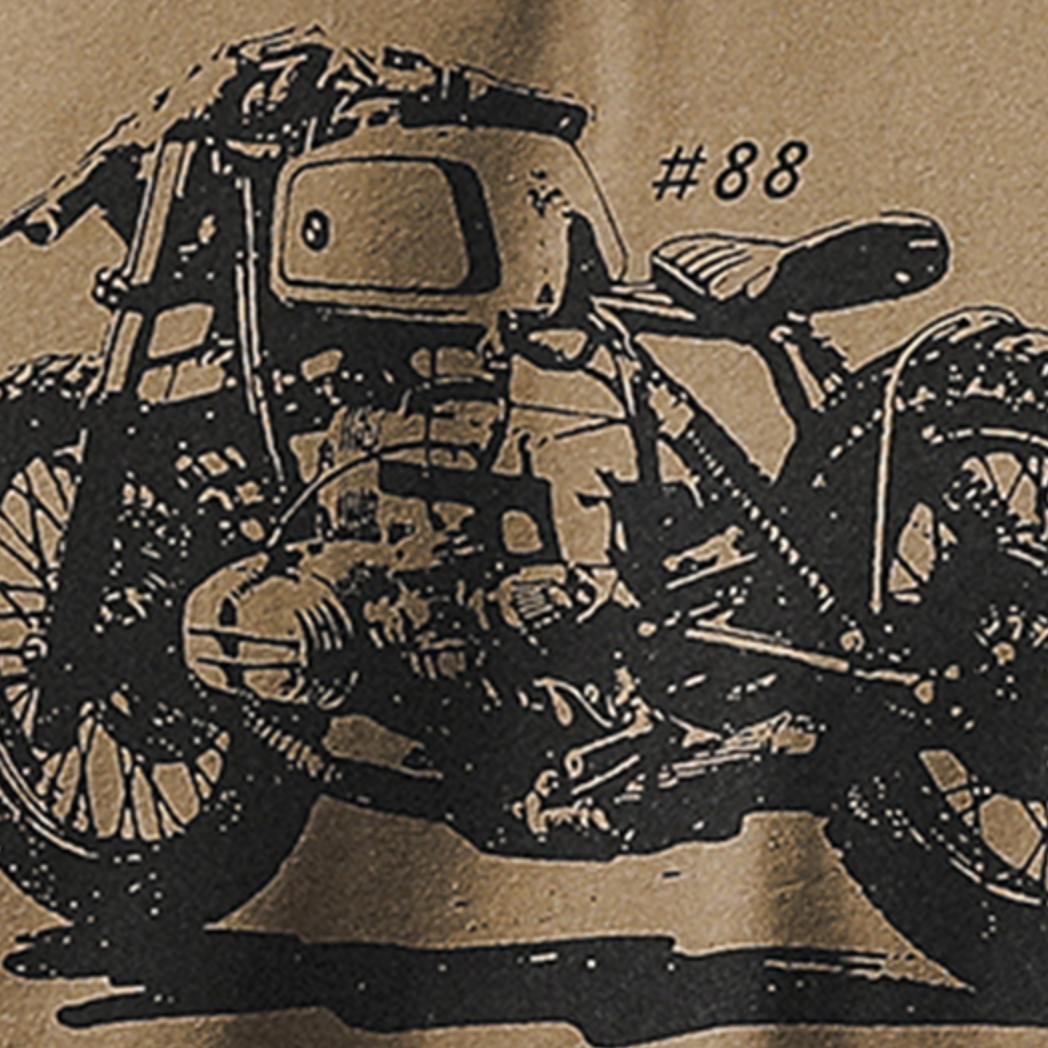 American Retro Short-sleeved Men's A0907