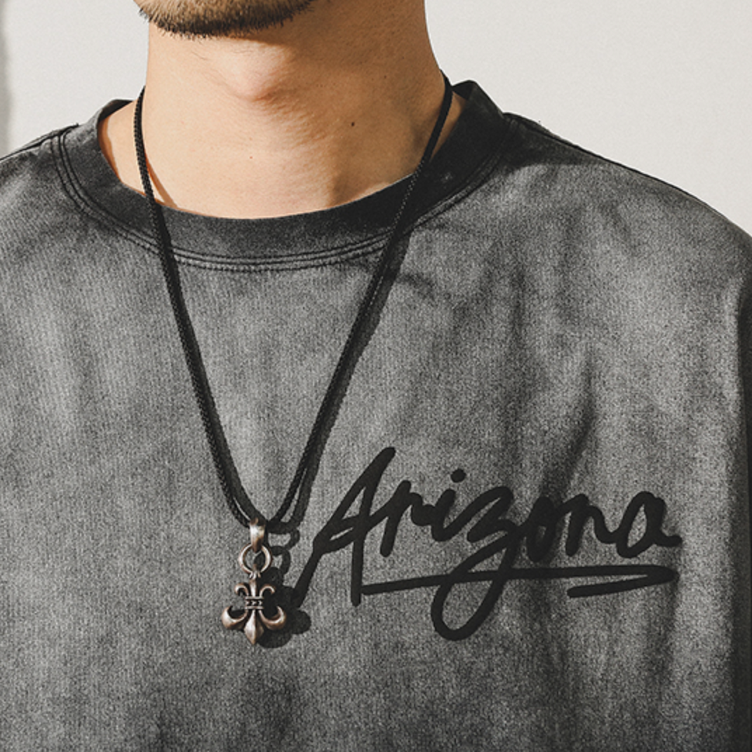 American Retro Short-sleeved T-shirt Men's A0909