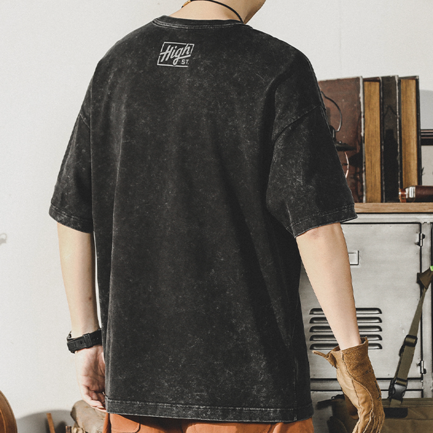 Snowflake Washed Batik T-shirt A0916