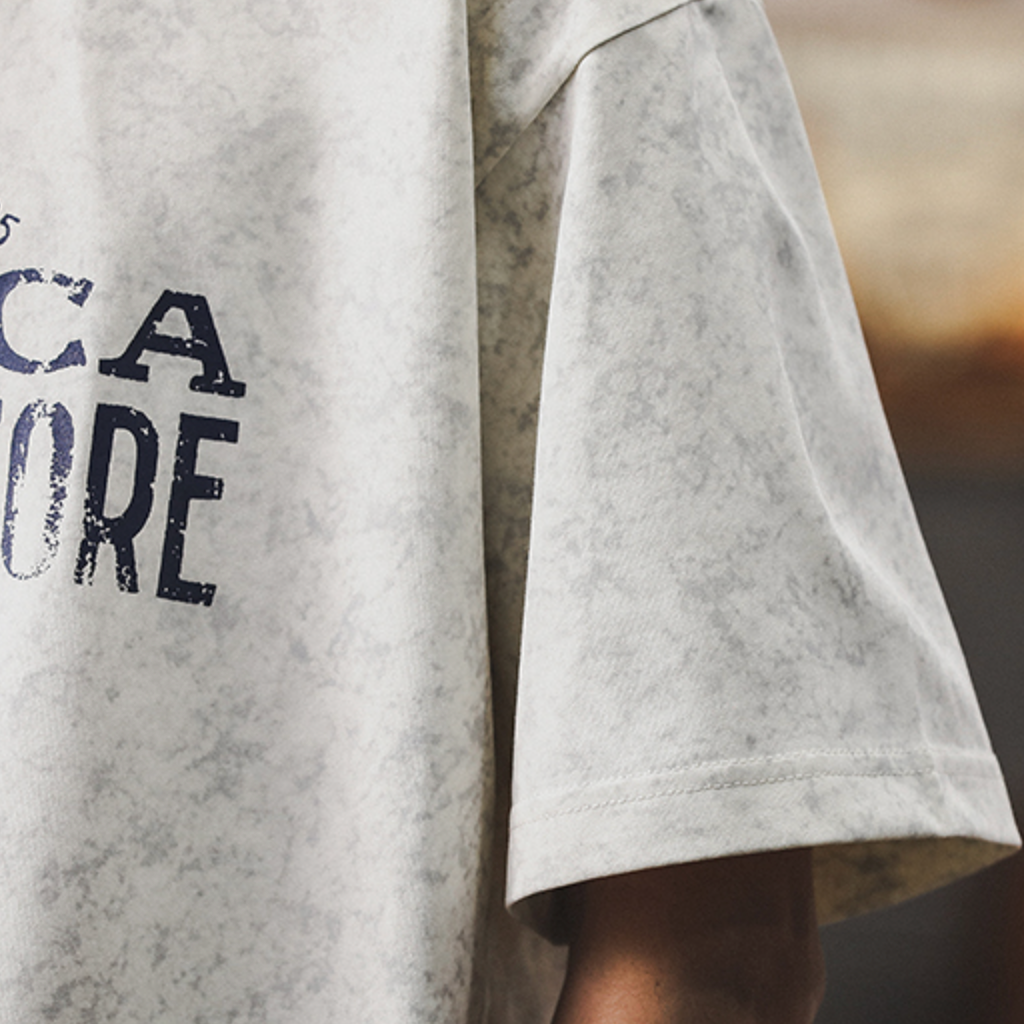 American Retro Cloud-dyed T-shirt A0929