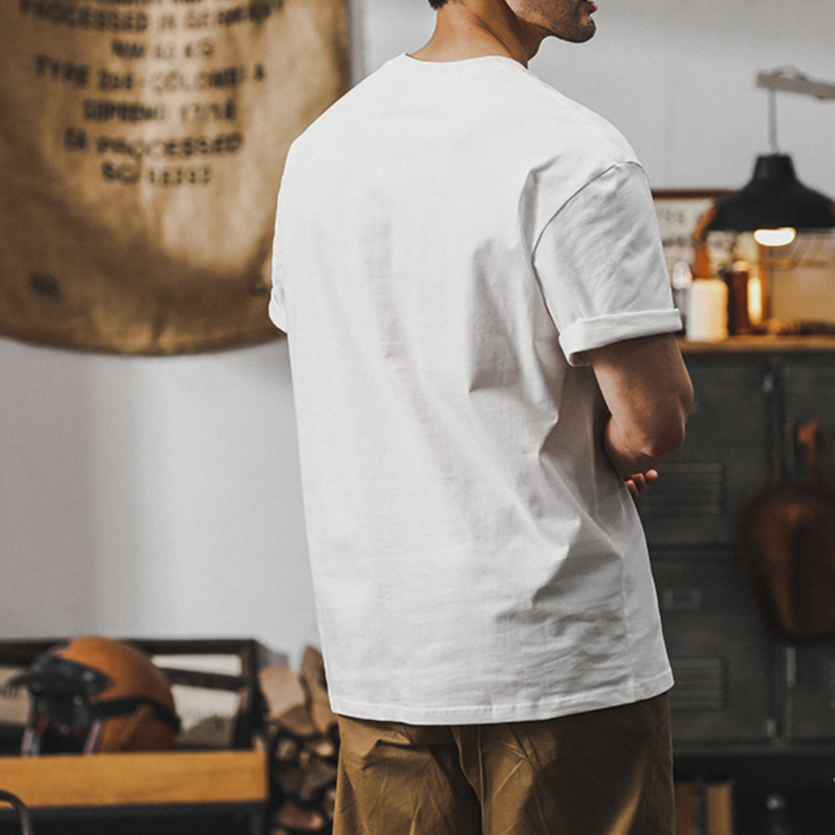 American Short-sleeved T-shirt A0930