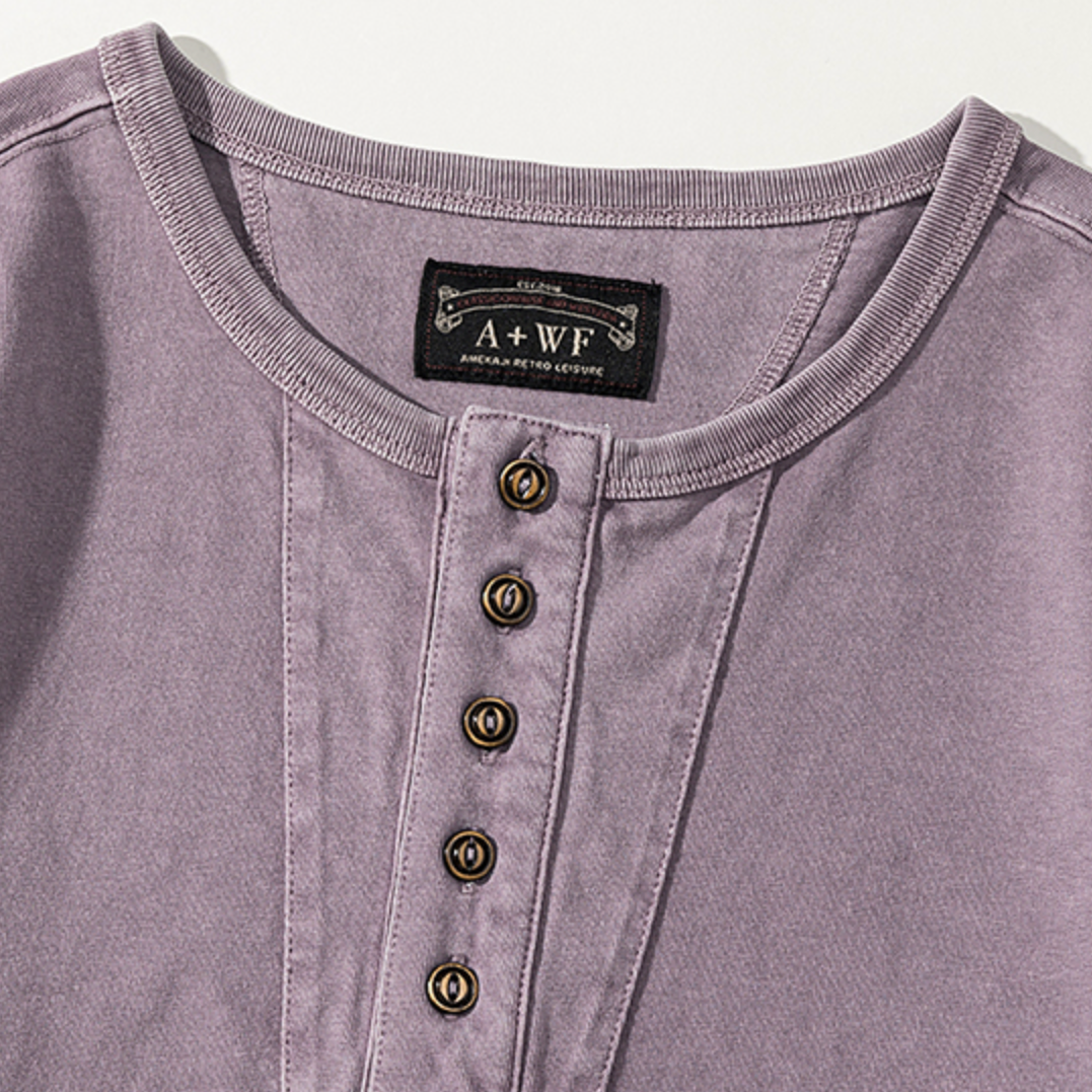 American Henry Neck T-Shirt A0932
