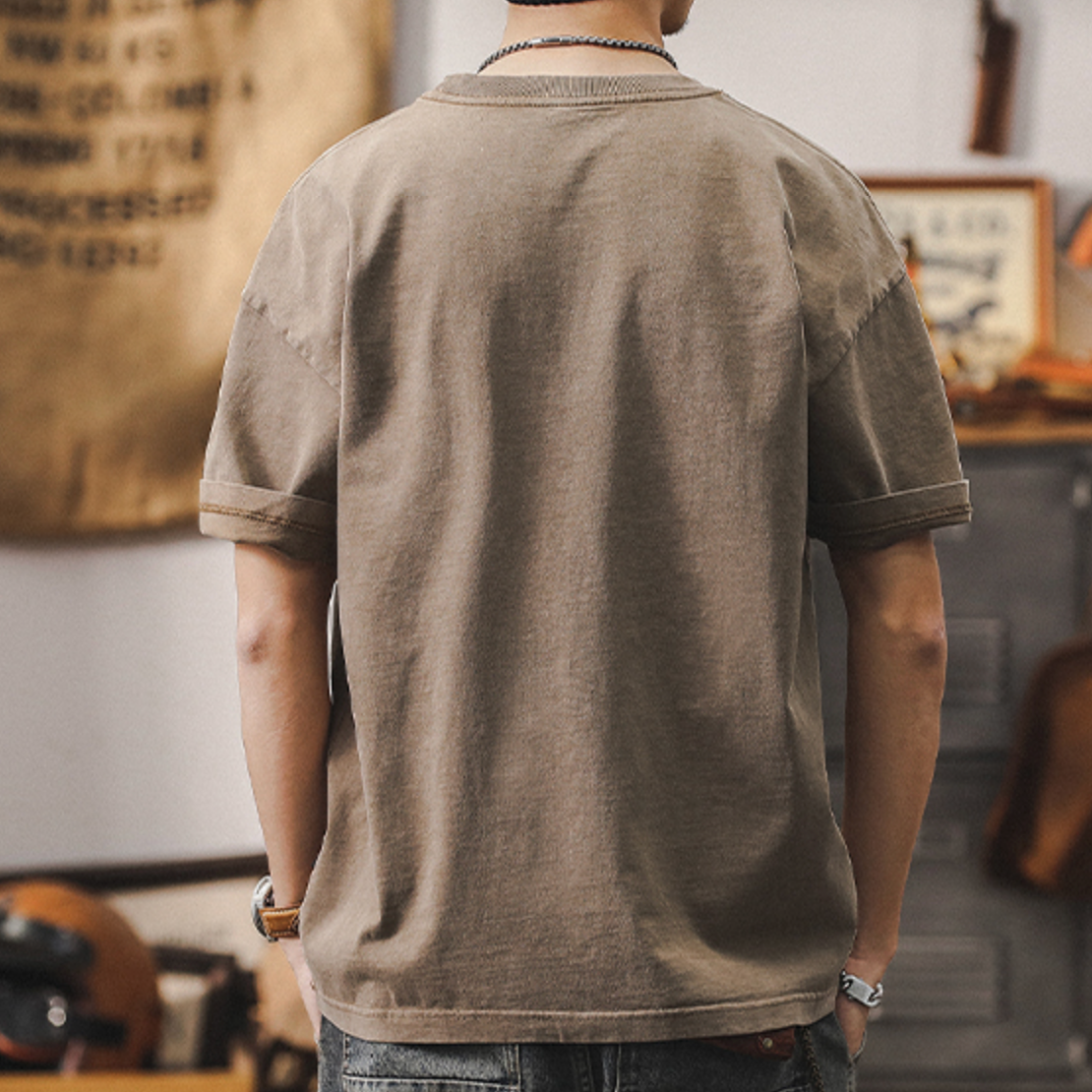 American Washed Logo T-shirt A0935