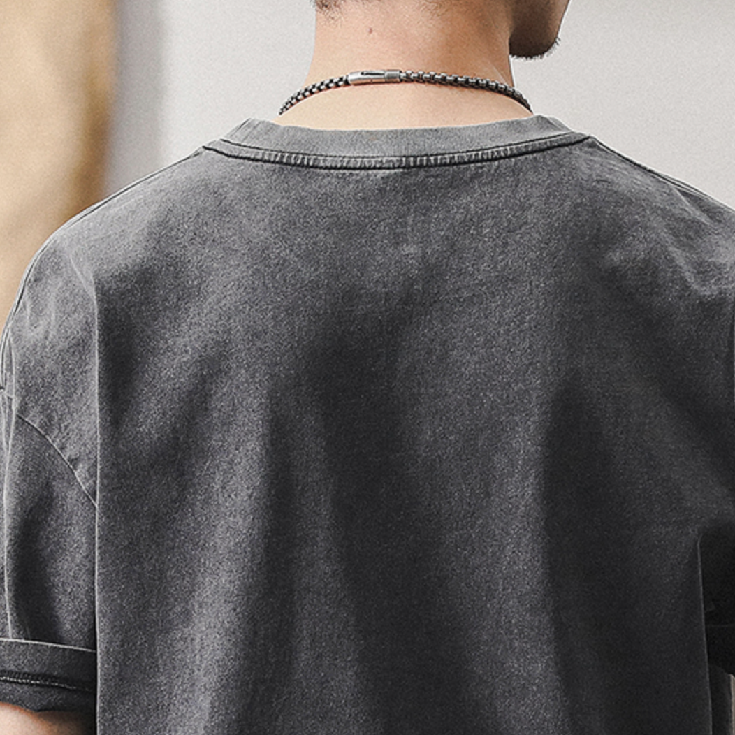 American Washed Logo T-shirt A0935