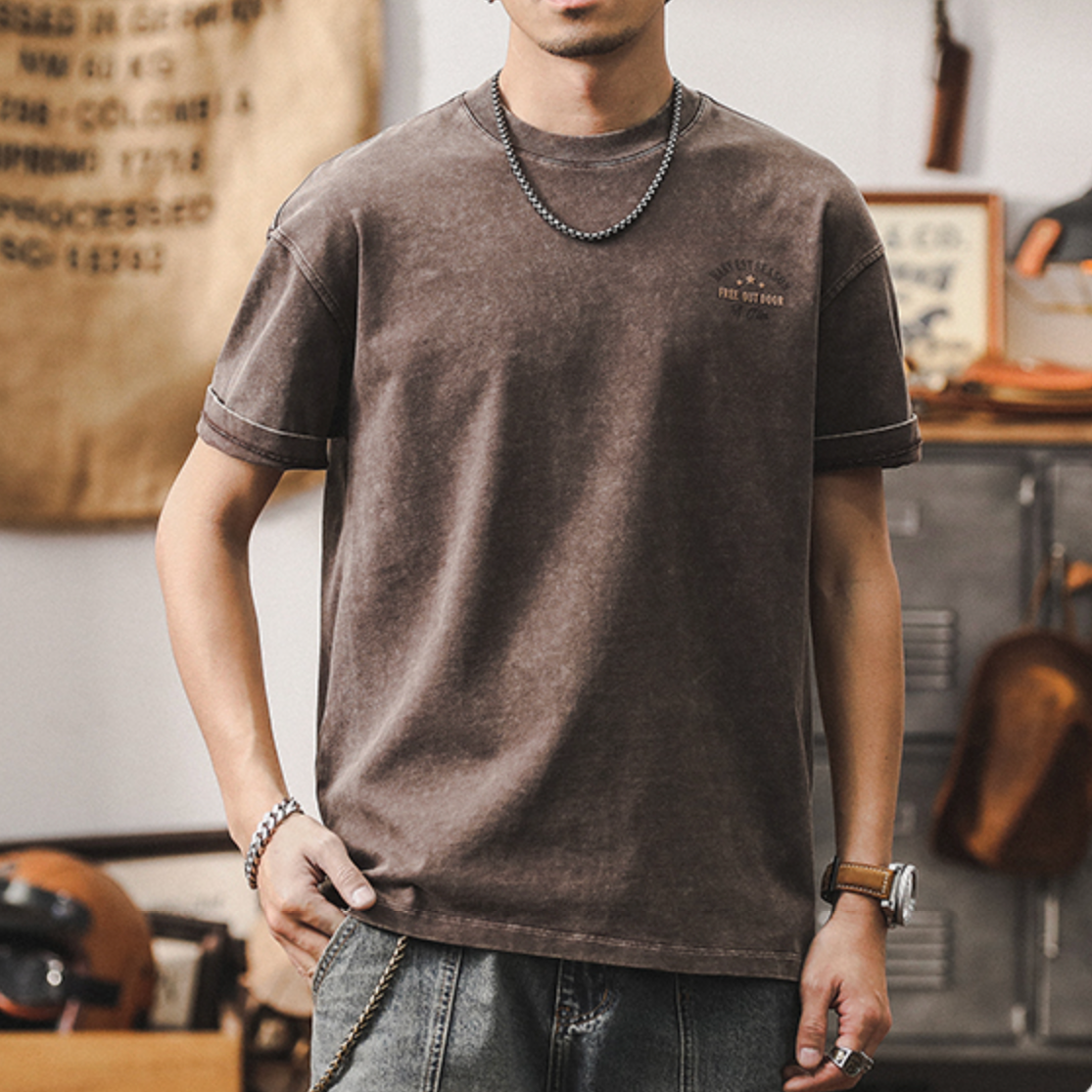 Outdoor Printed Short-sleeved T-shirt A0941