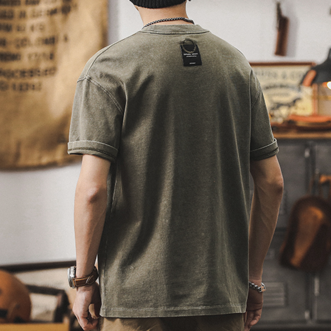 American Summer Short-sleeved T-shirt A0948