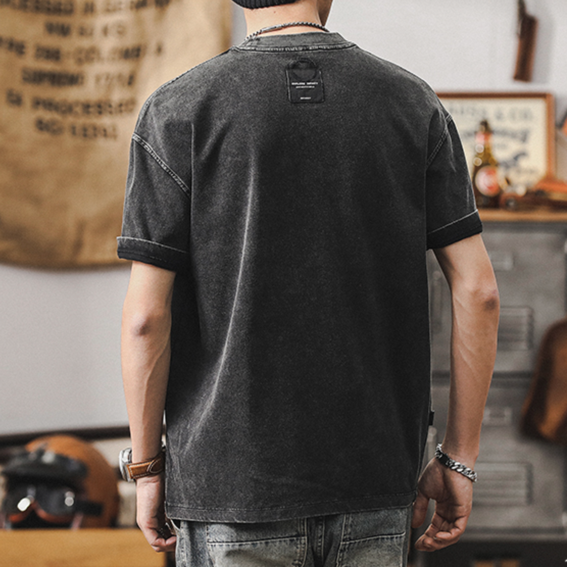 American Summer Short-sleeved T-shirt A0948