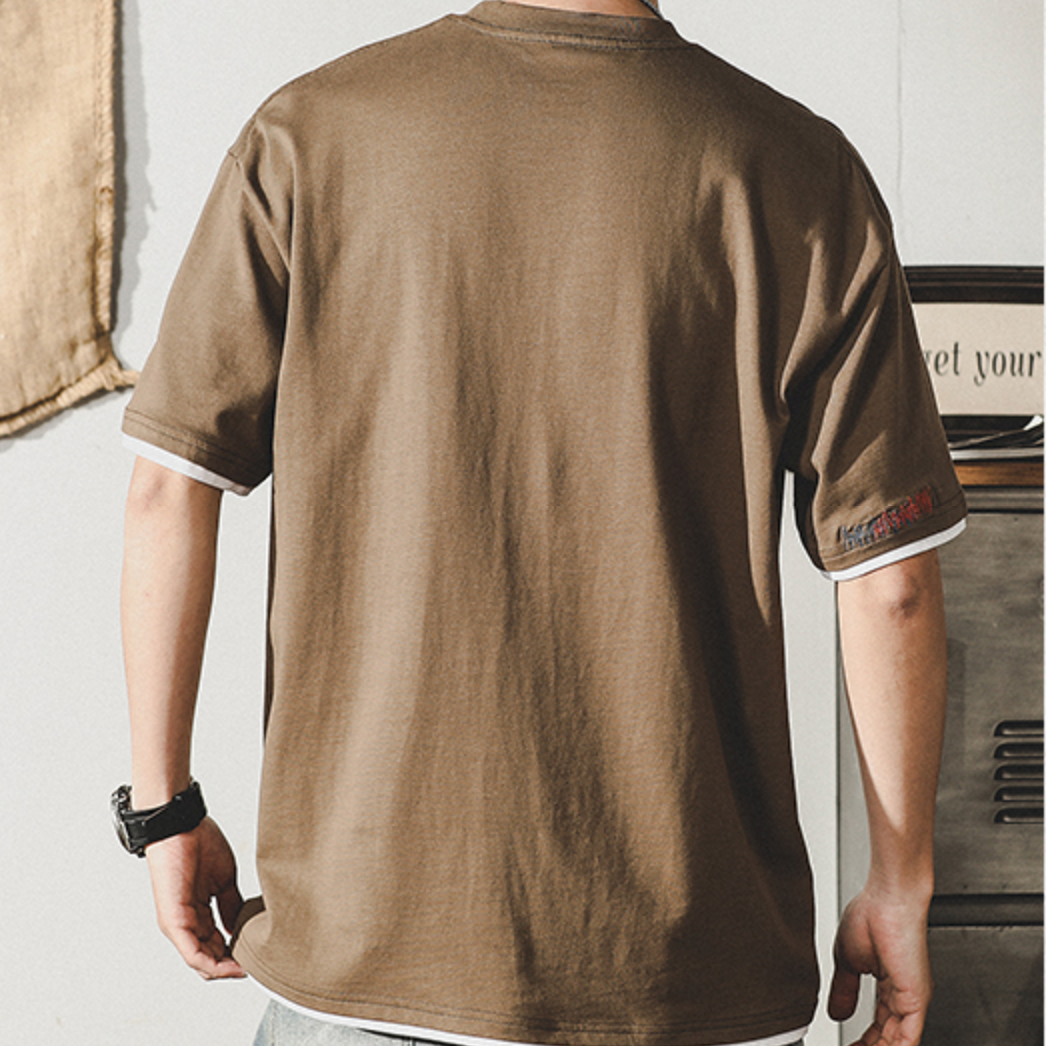 Simple Basic Style Half-sleeved T-shirt A0953