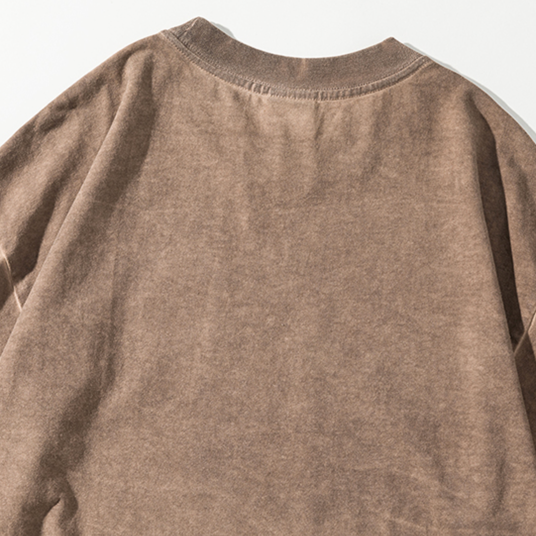 Washed Dirty Dyed Loose T-shirt A0964