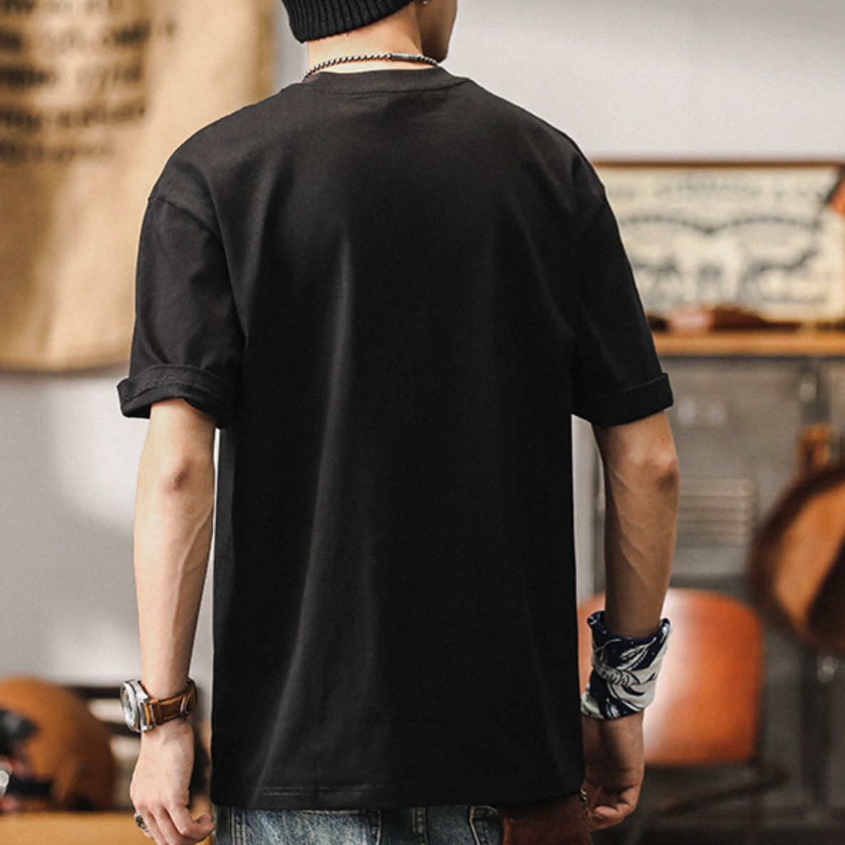 Heavy weight Short-sleeved T-shirt A0967
