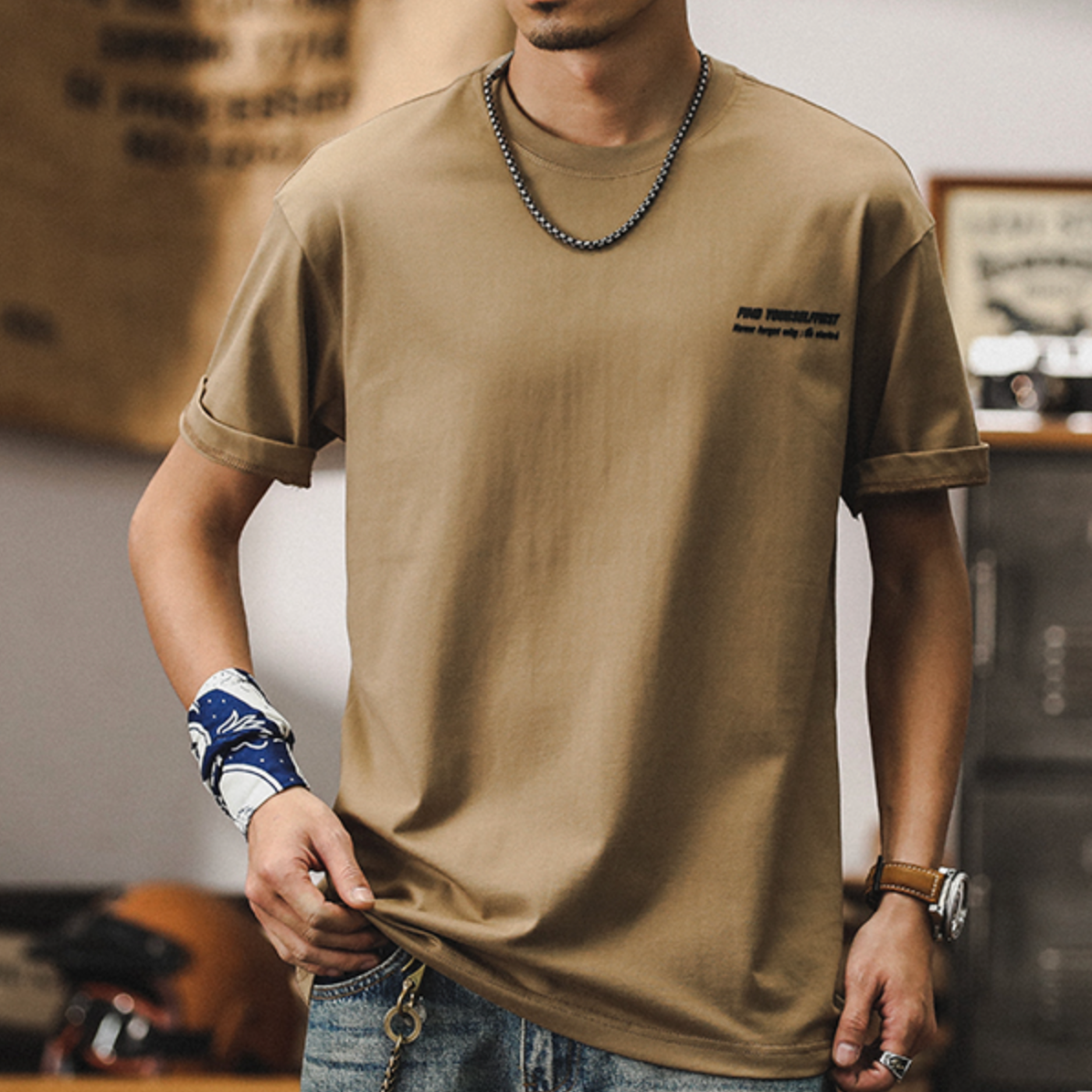 Short-sleeved T-shirt Top A0978