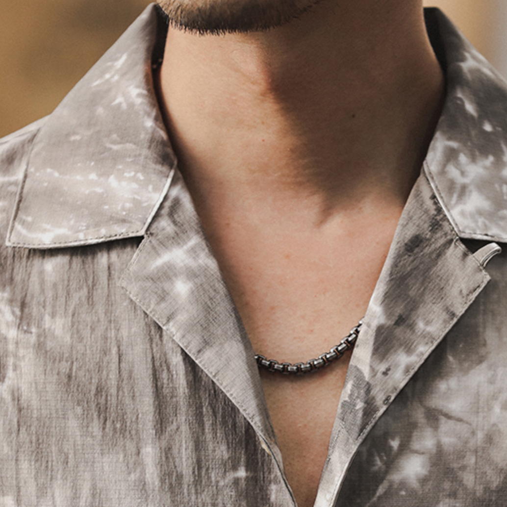 Anti-wrinkle Thin Cuban Collar Shirt A0990
