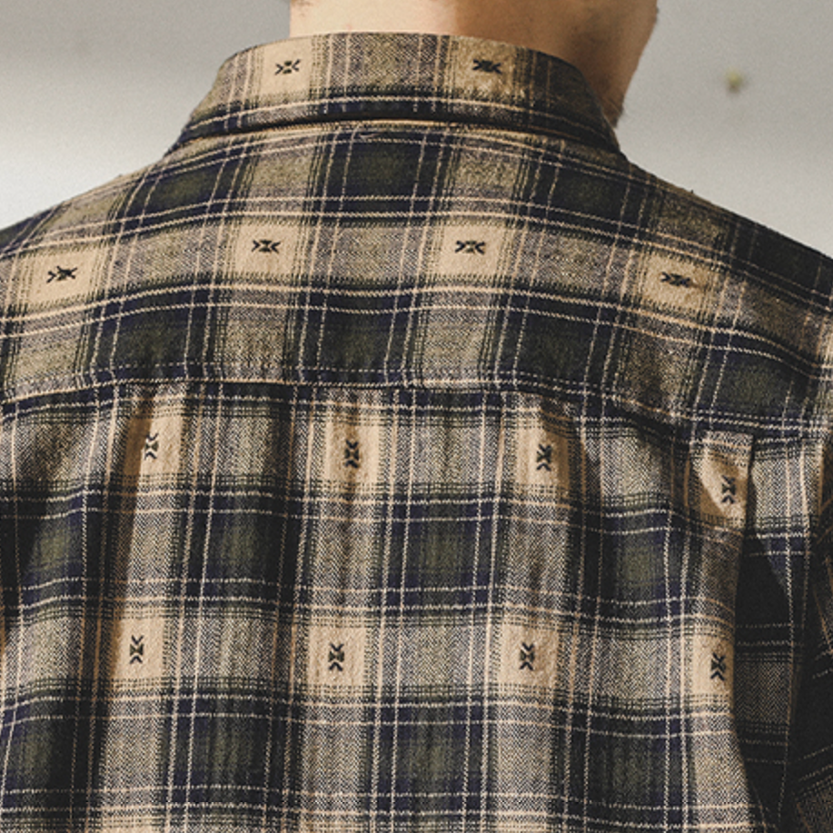 Casual Embroidered Jacquard Shirt A0991