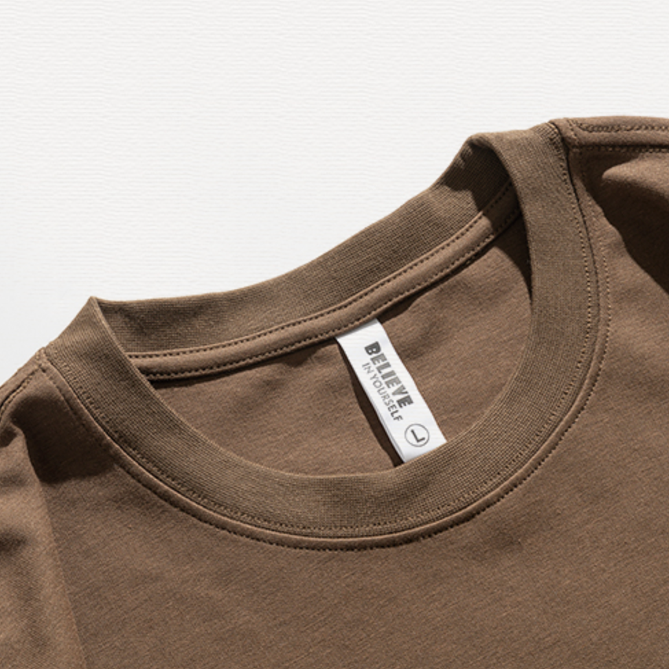 Round Neck Half Sleeve T-shirt Handsome Style A1006