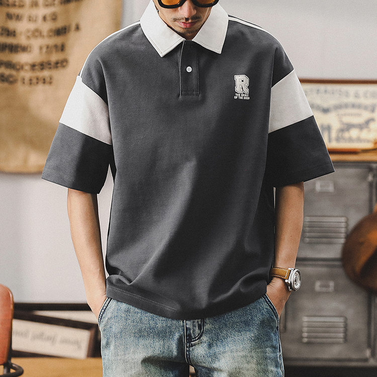 Double-sided Casual Polo Shirt A0995