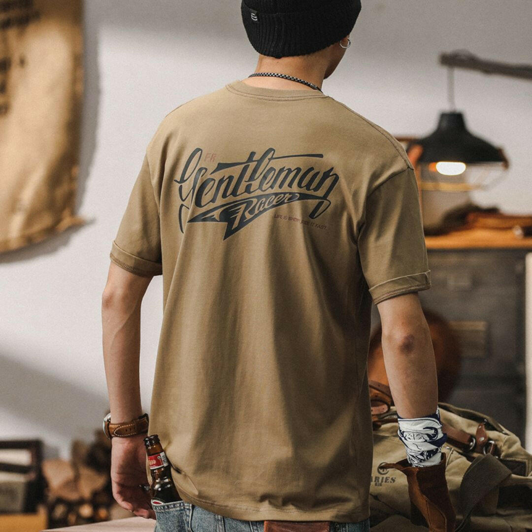 American T-shirt Men's Short-sleeved A0899