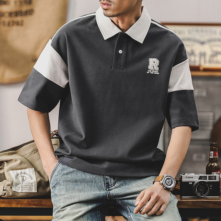 Double-sided Casual Polo Shirt A0995