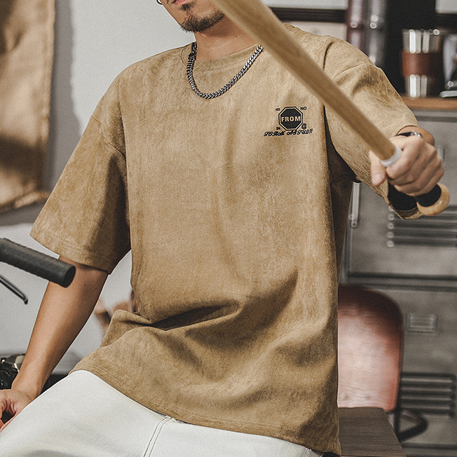 American Retro Short-sleeved T-shirt A0979