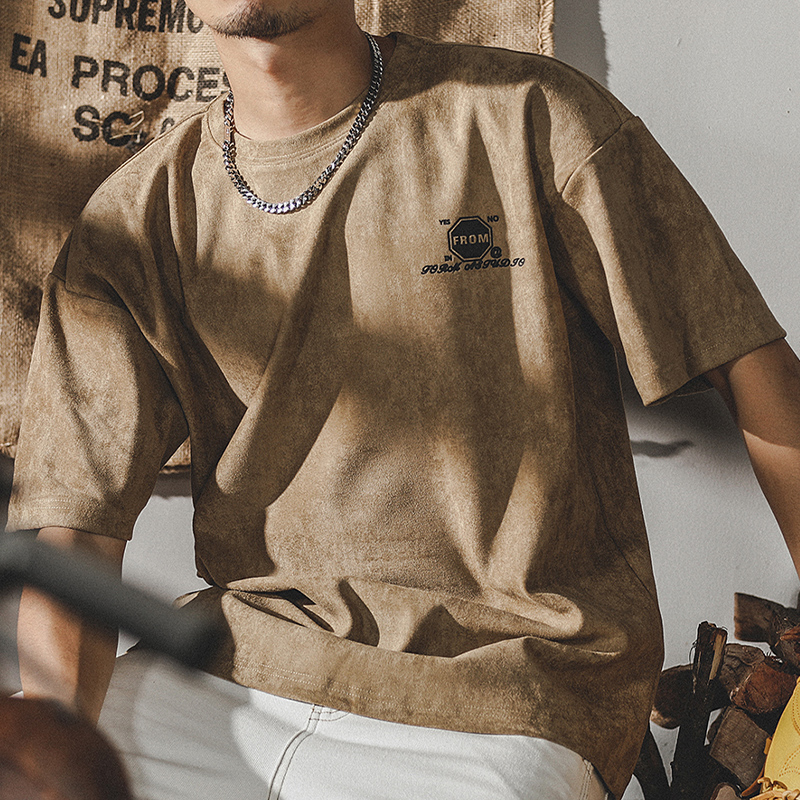 American Retro Short-sleeved T-shirt A0979
