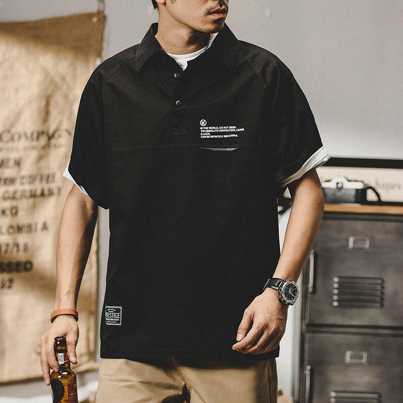 Short-sleeved Tooling Polo Shirt A0112