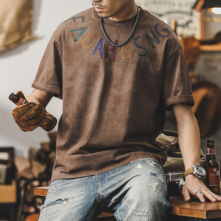 Men's Casual Short-sleeved T-shirt A0900