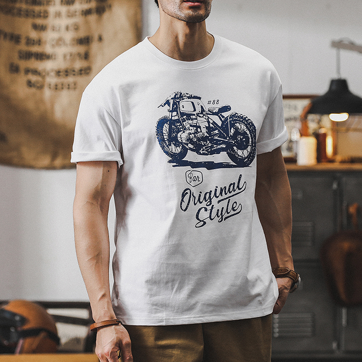 American Retro Short-sleeved Men's A0907