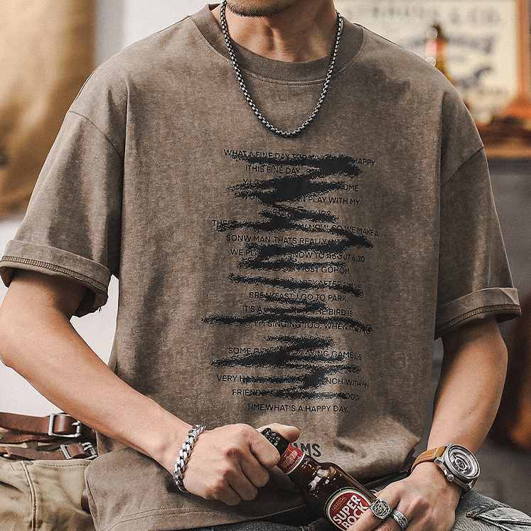 Men's Short-sleeved T-shirt A0924