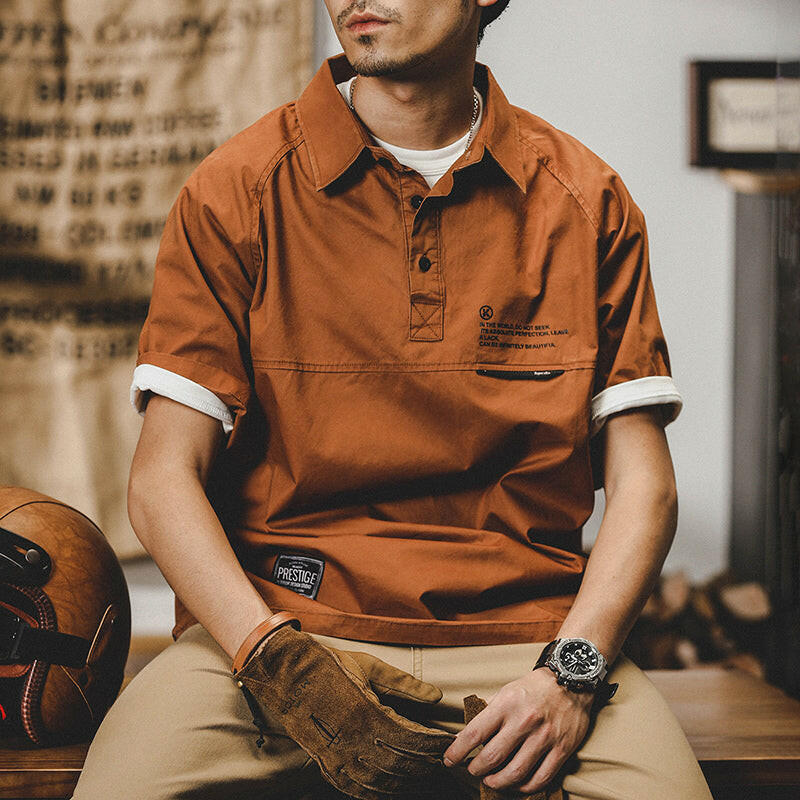 Short-sleeved Tooling Polo Shirt A0112