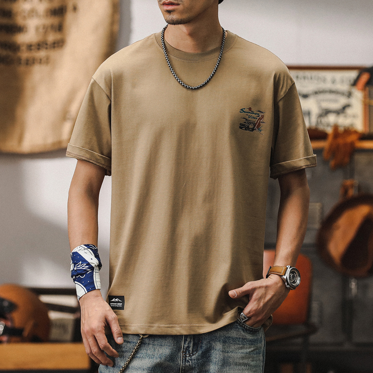 T-shirt Men's Short-sleeved A0895