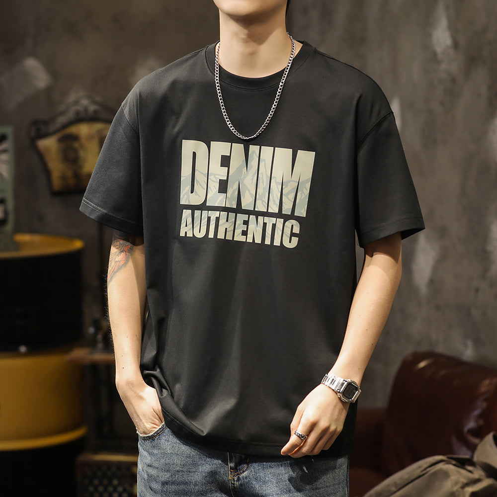 Round Neck Short-sleeved T-shirt A1014