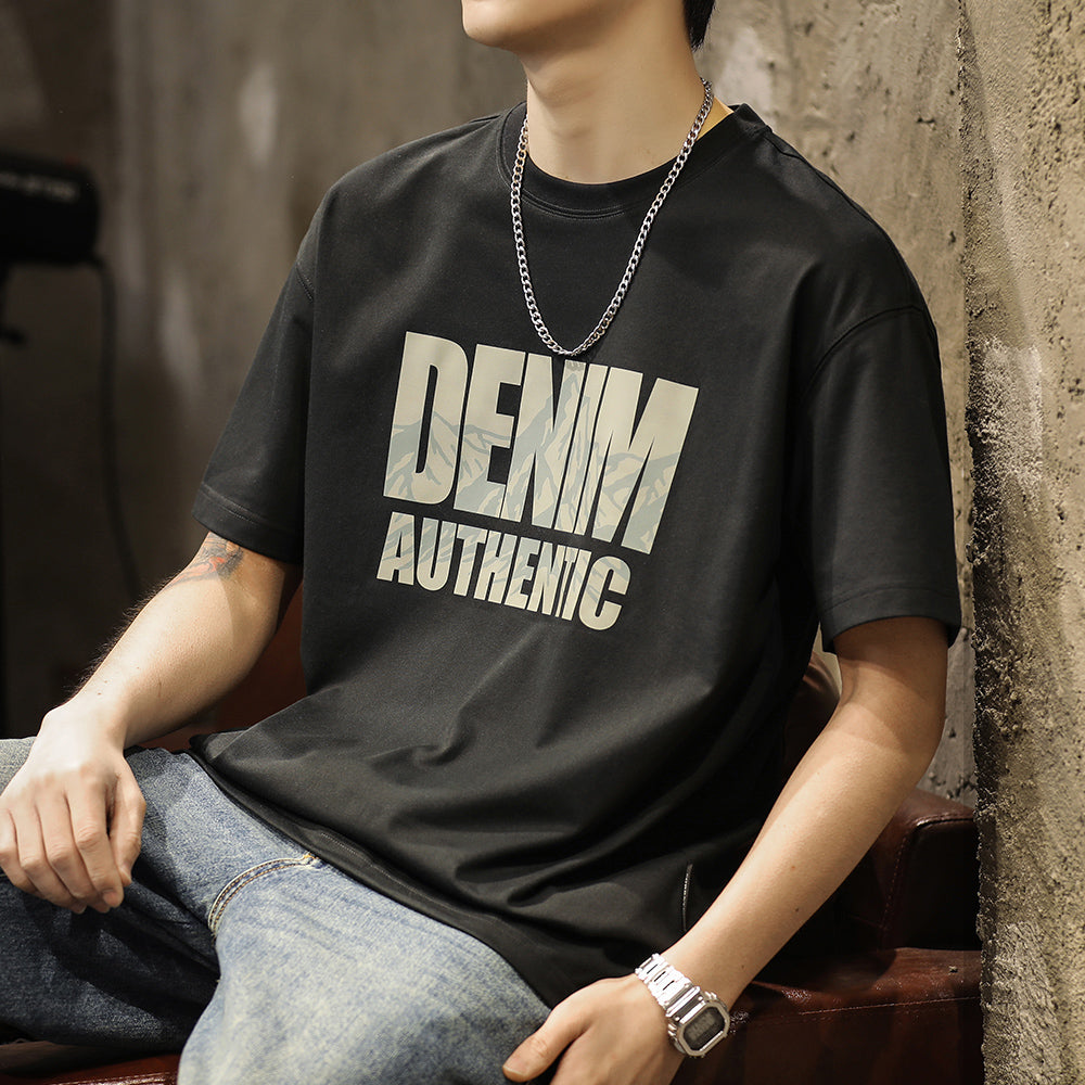 Round Neck Short-sleeved T-shirt A1014