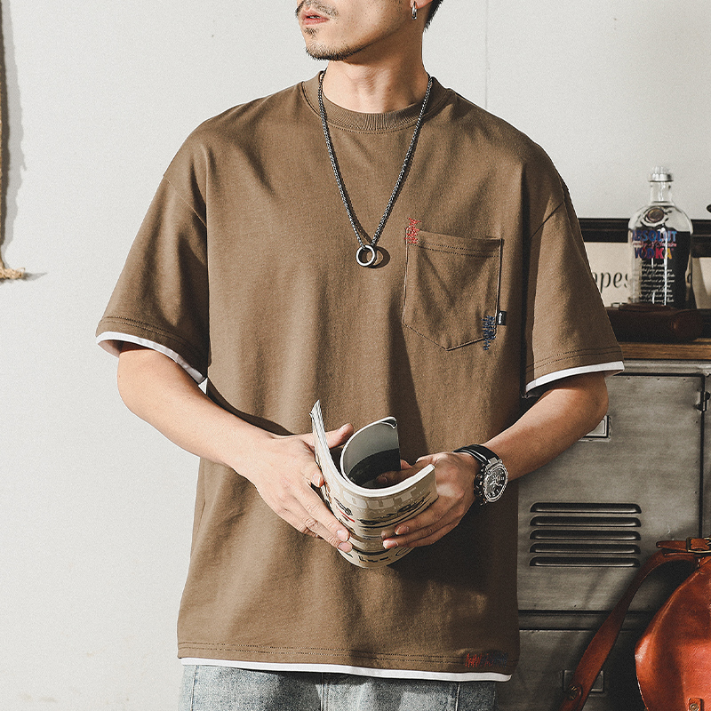 Simple Basic Style Half-sleeved T-shirt A0953