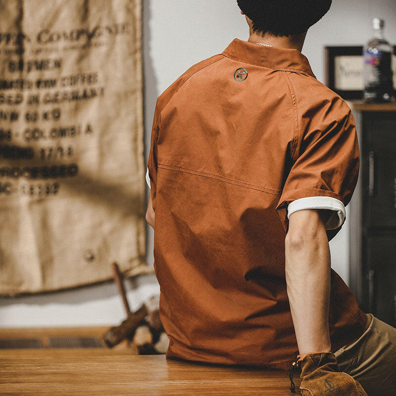 Short-sleeved Tooling Polo Shirt A0112