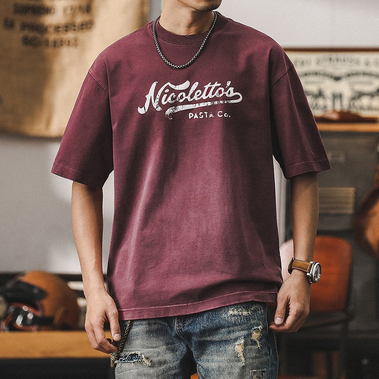 Short-sleeved Summer Pure T-shirt A1003