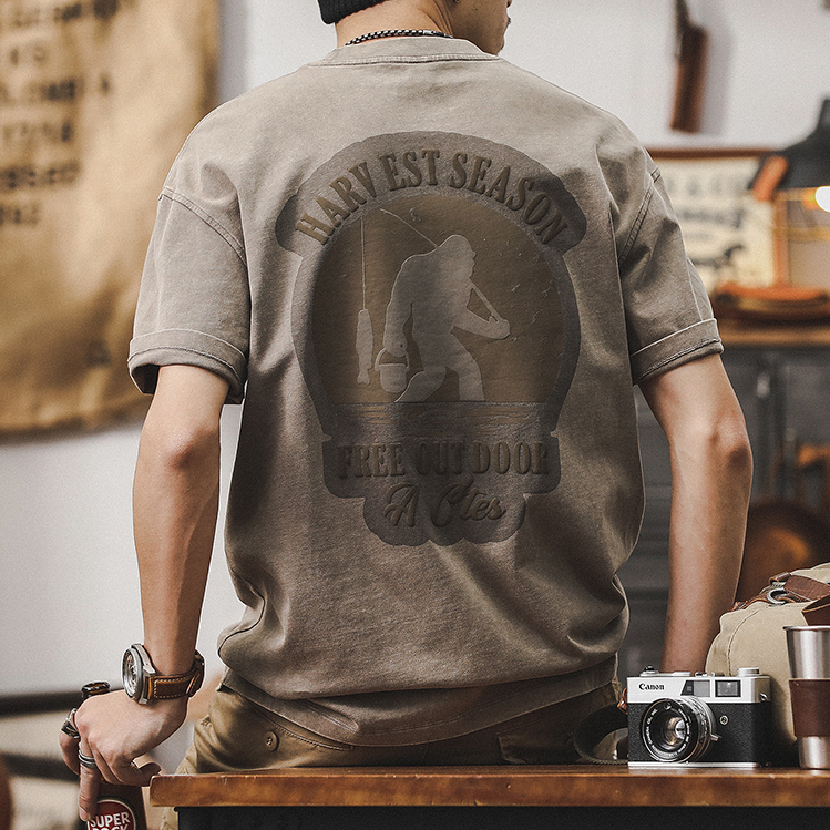 Outdoor Printed Short-sleeved T-shirt A0941