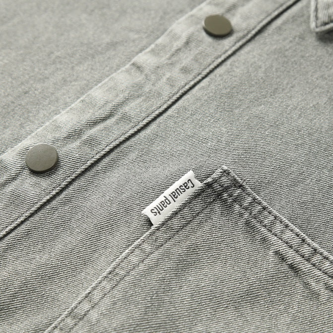 Washed Denim Shirt Short Sleeve A1025